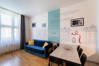 EA ApartHotel Melantrich - Apartment für 6 Personenen mit Balkon