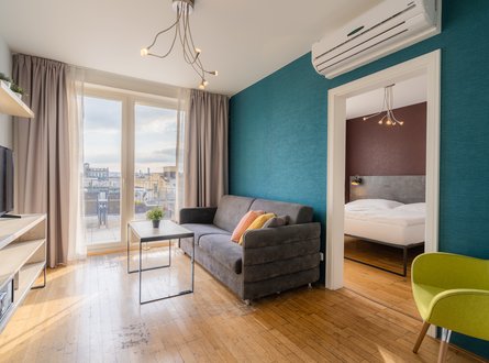 EA ApartHotel Melantrich - Apartmán pro 4 osoby s terasou SUPERIOR